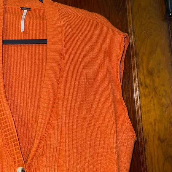 EUC Orange Free People Oakleigh Sweater Vest - Picture 7 of 8